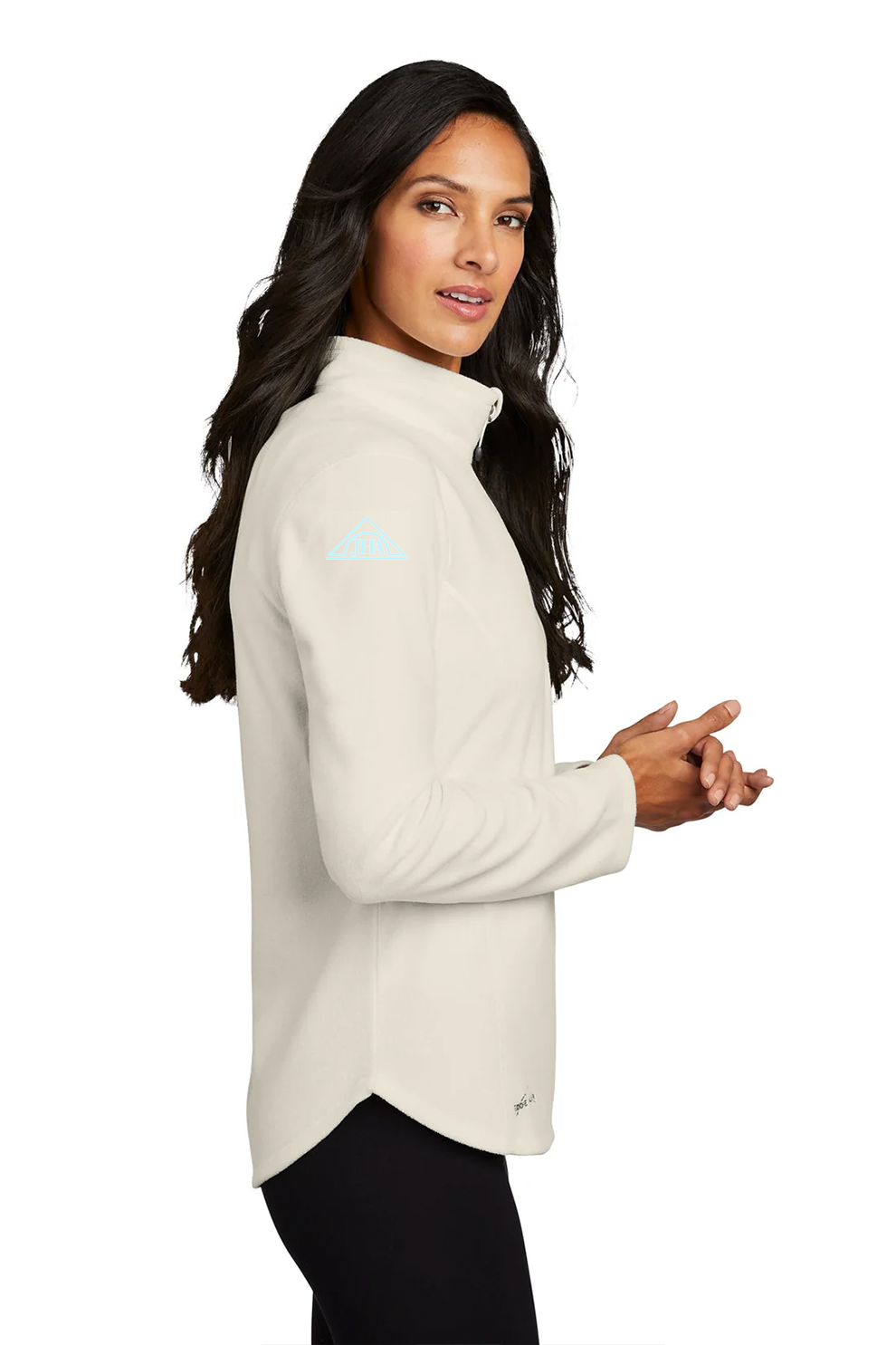 Eddie Bauer Ladies 1/2-Zip Microfleece Jacket, Ivory [Johnstown Housing Authority]
