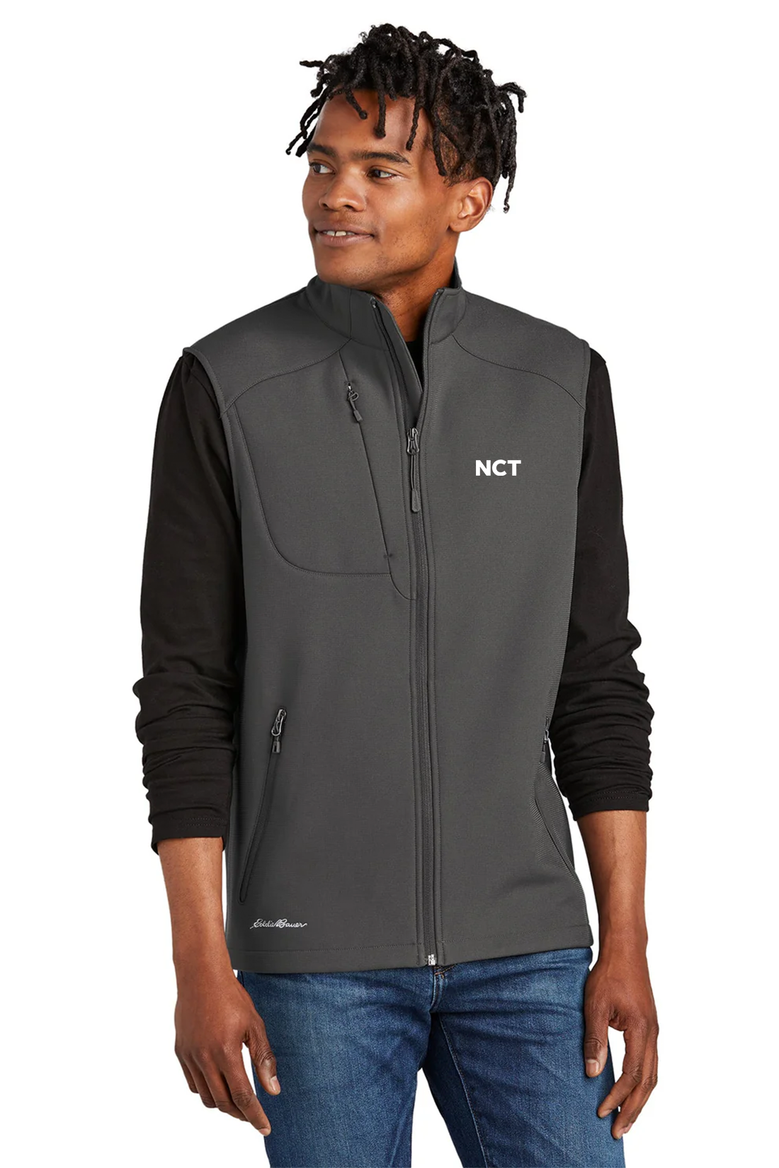 Eddie Bauer Stretch Soft Shell Vest, Iron Gate [NCT]