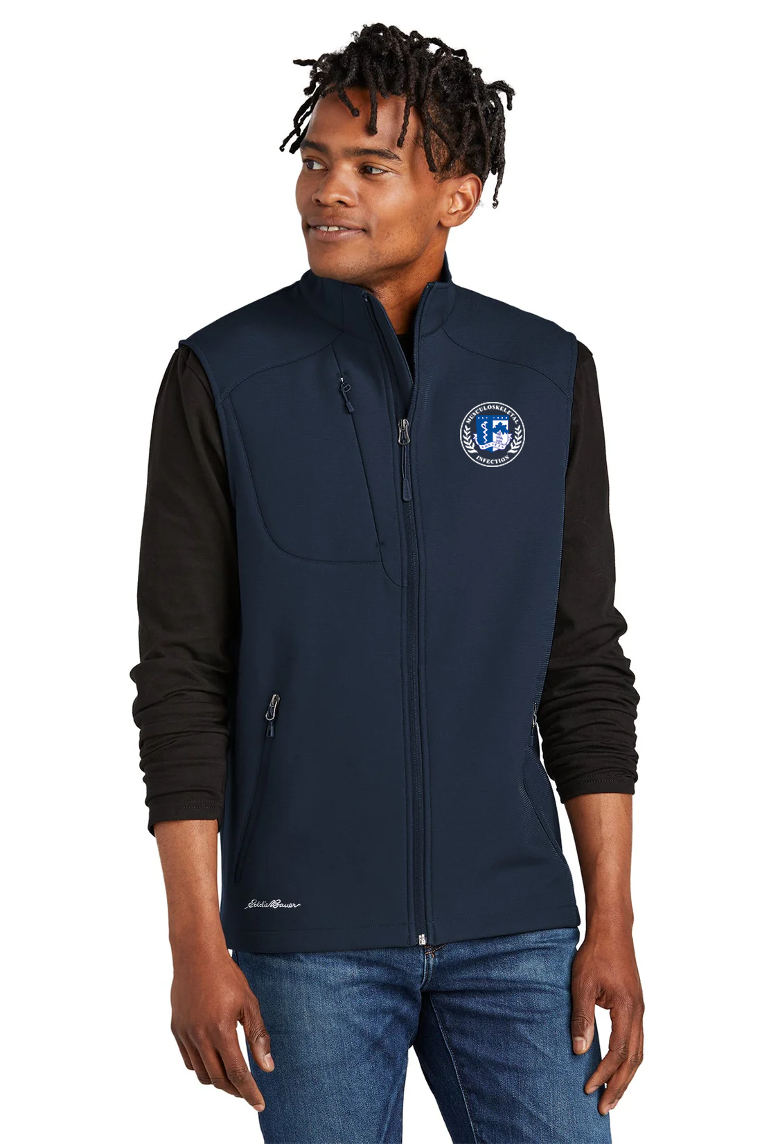 Eddie Bauer Stretch Soft Shell Vest, River Blue Navy [MSIS]
