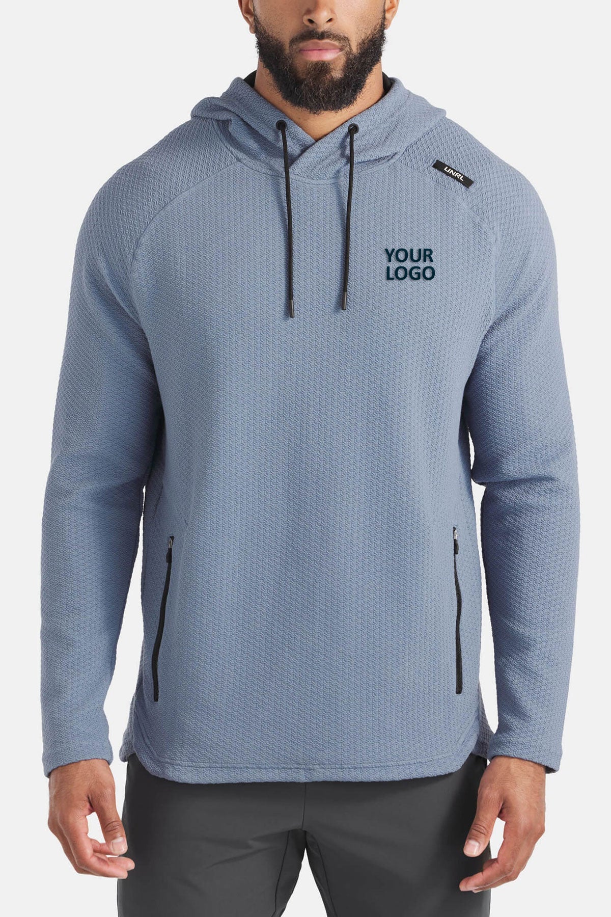 UNRL Elevation Custom Hoodies, Storm Blue