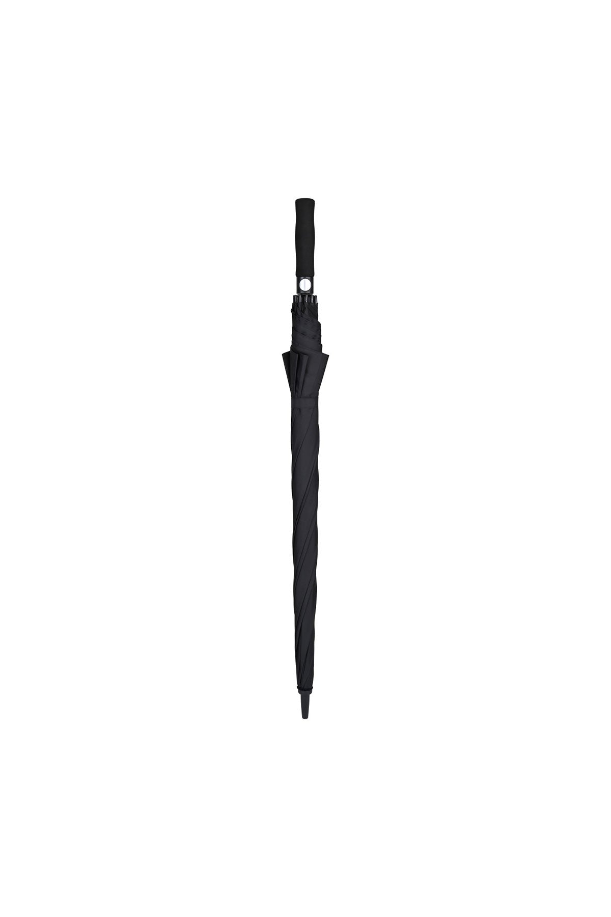 Elements 60" Recycled Auto Open Golf Custom Umbrellas, Black