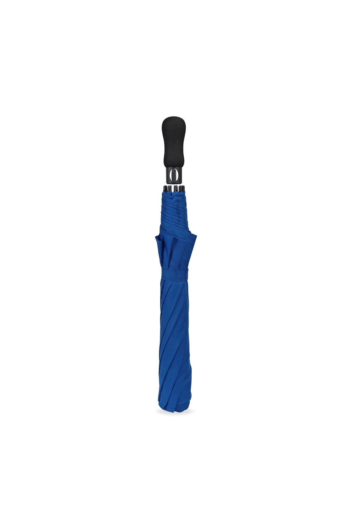 Elements 58" Recycled Auto Open Travel Folding Custom Umbrellas, Royal Blue