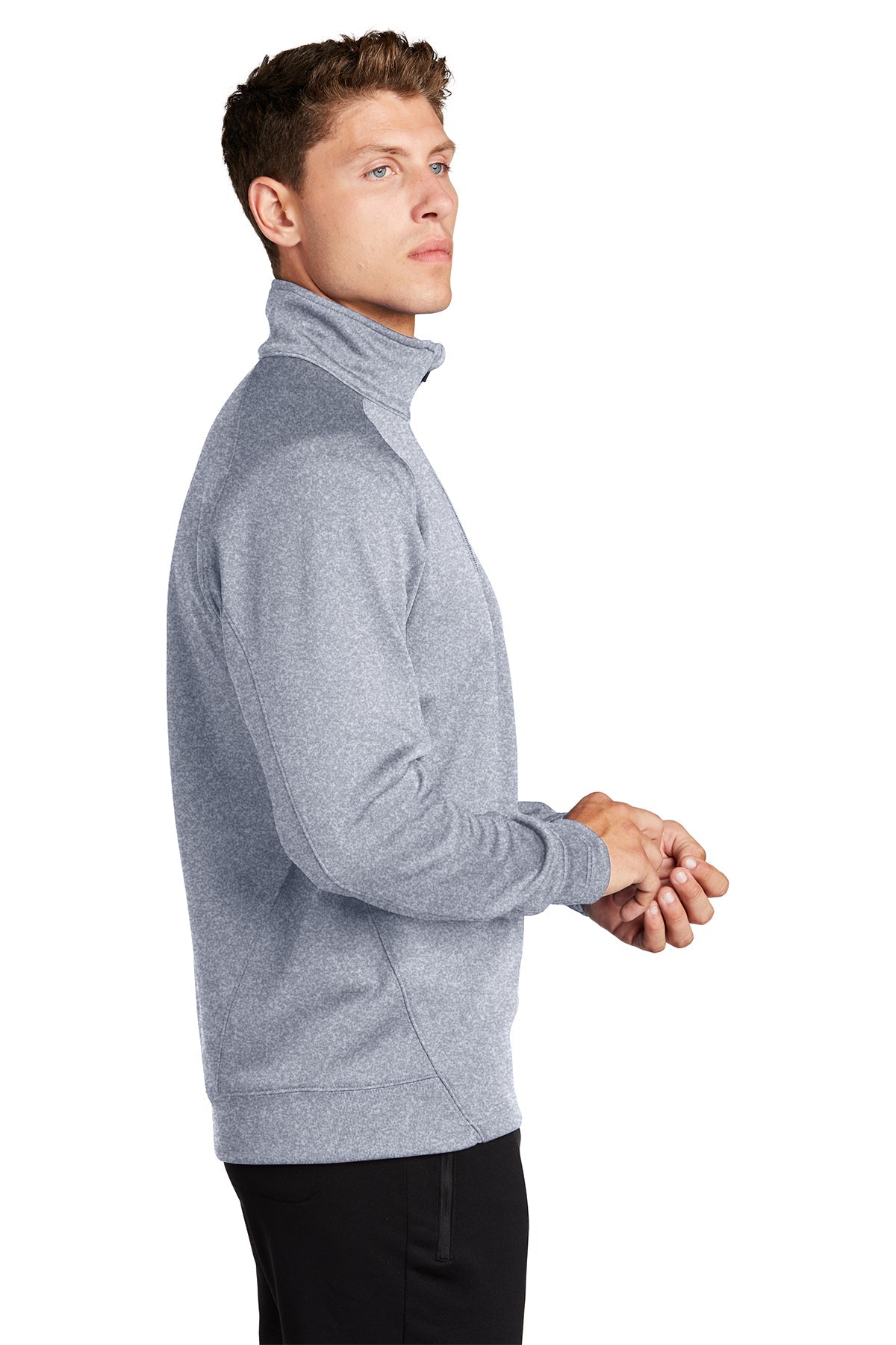 Sport-Tek Tech Fleece Branded 1/4-Zip Pullovers, Grey Heather [Truforge Homes]