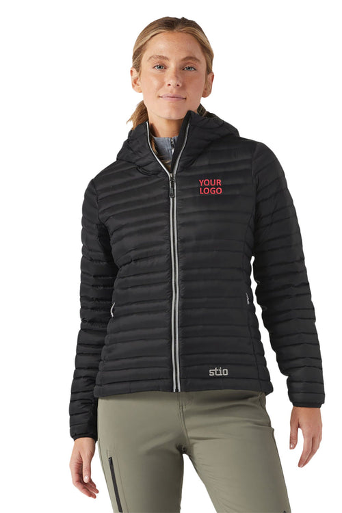STIO Pinion Down Custom Hooded Jackets, Abyss