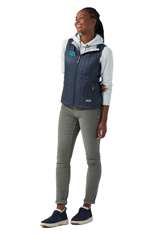 STIO Azura Insulated Custom Vests, Mountain Shadow