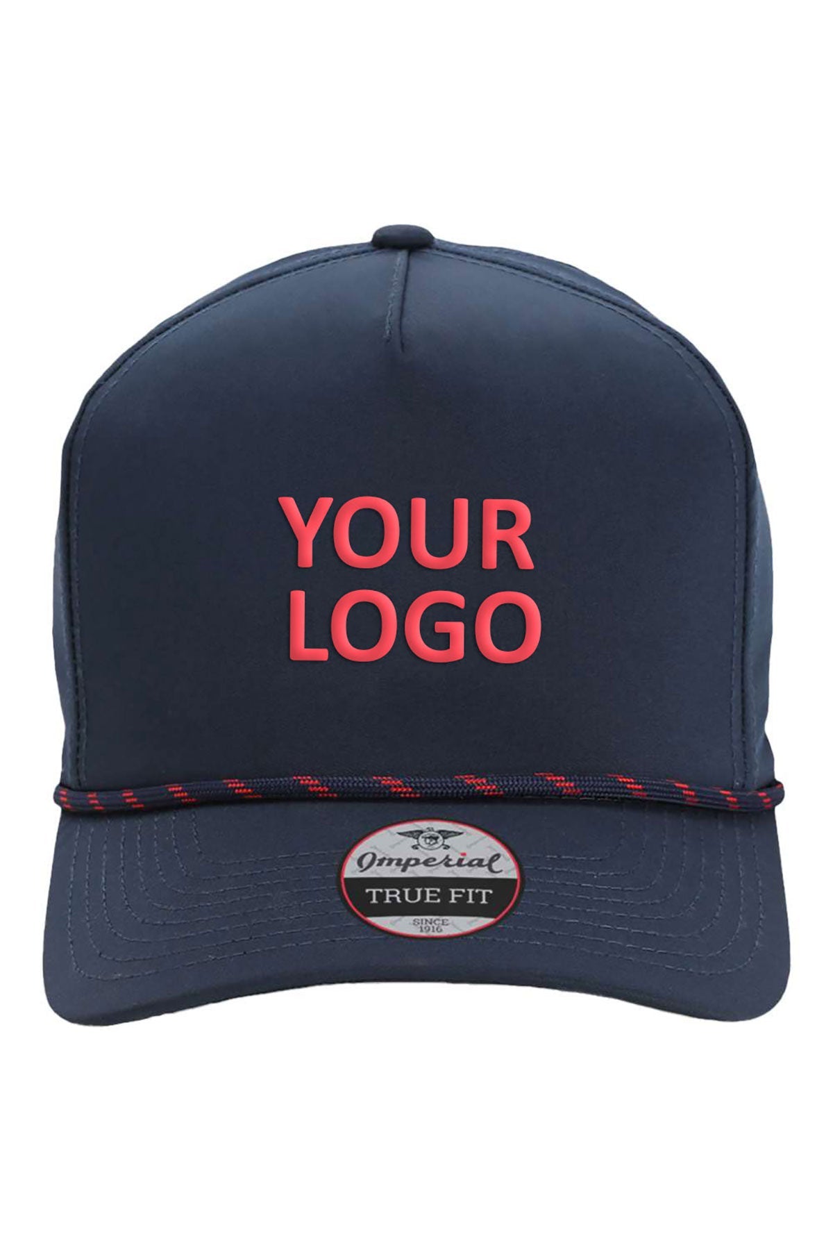 Imperial The Wrightson Custom Caps, Navy/Red