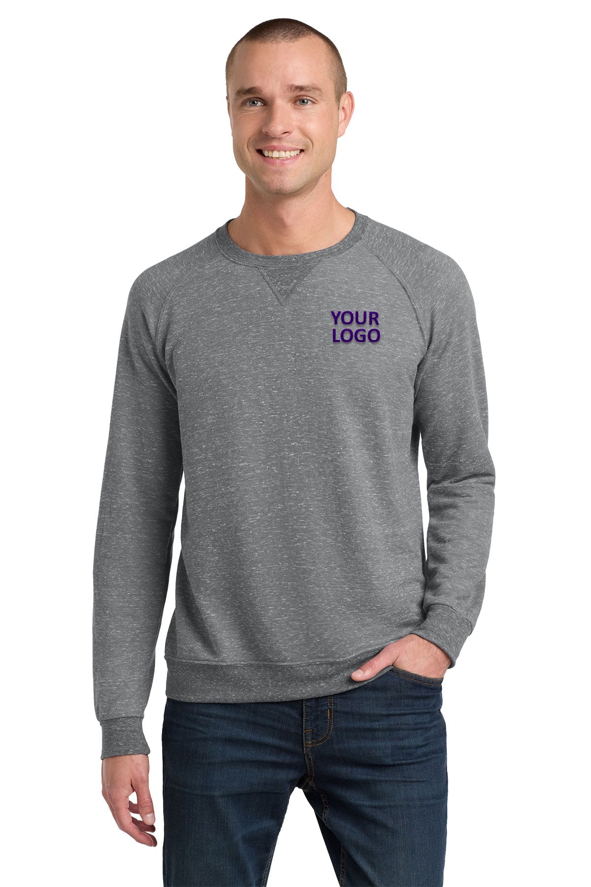 Jerzees Charcoal 91M sweatshirts with logos
