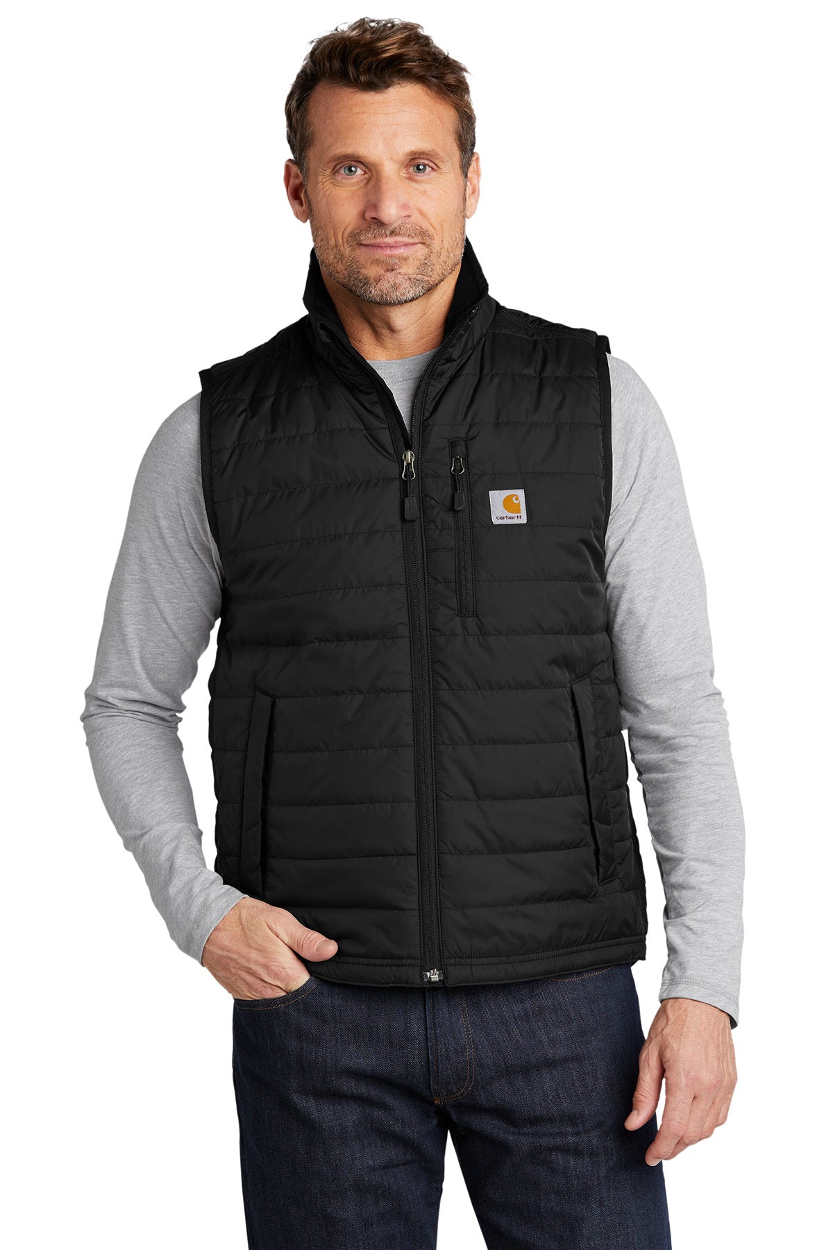 Carhartt Gilliam Customized Vests, Black [Executive Construction]