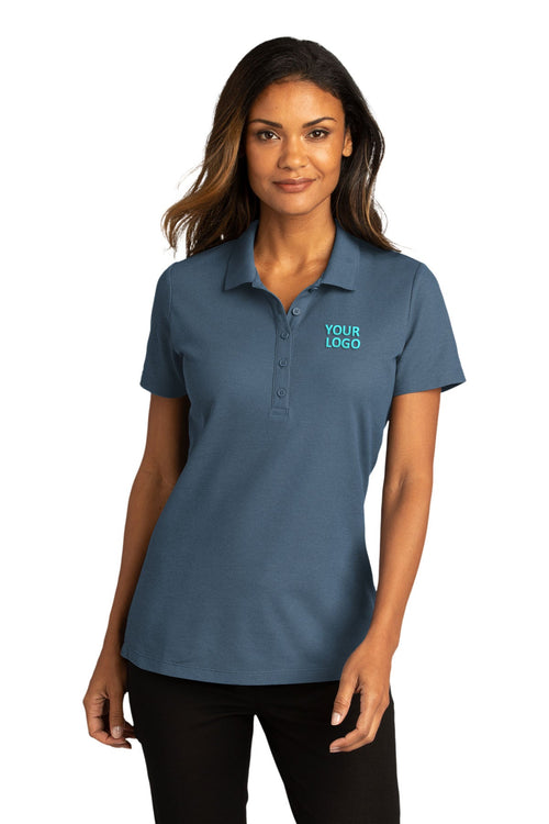 Port Authority SuperPro React Custom Polos, Regatta Blue