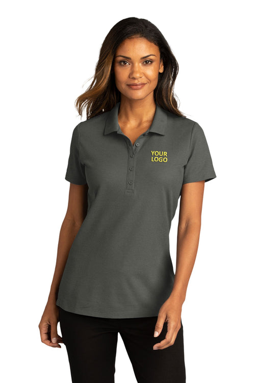 Port Authority SuperPro React Custom Polos, Storm Grey