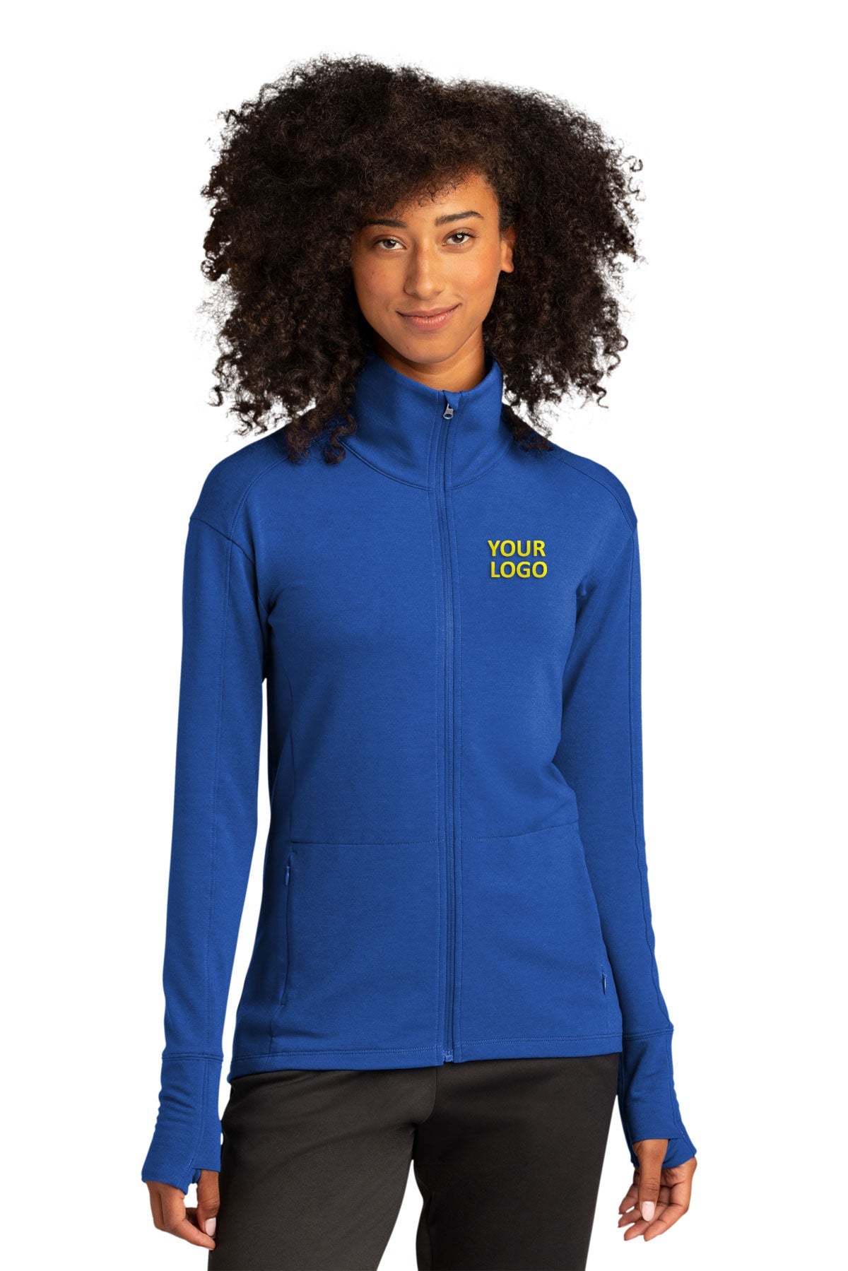 Sport-Tek Women's Custom Sport-Wick Flex Fleece Full-Zips, True Royal