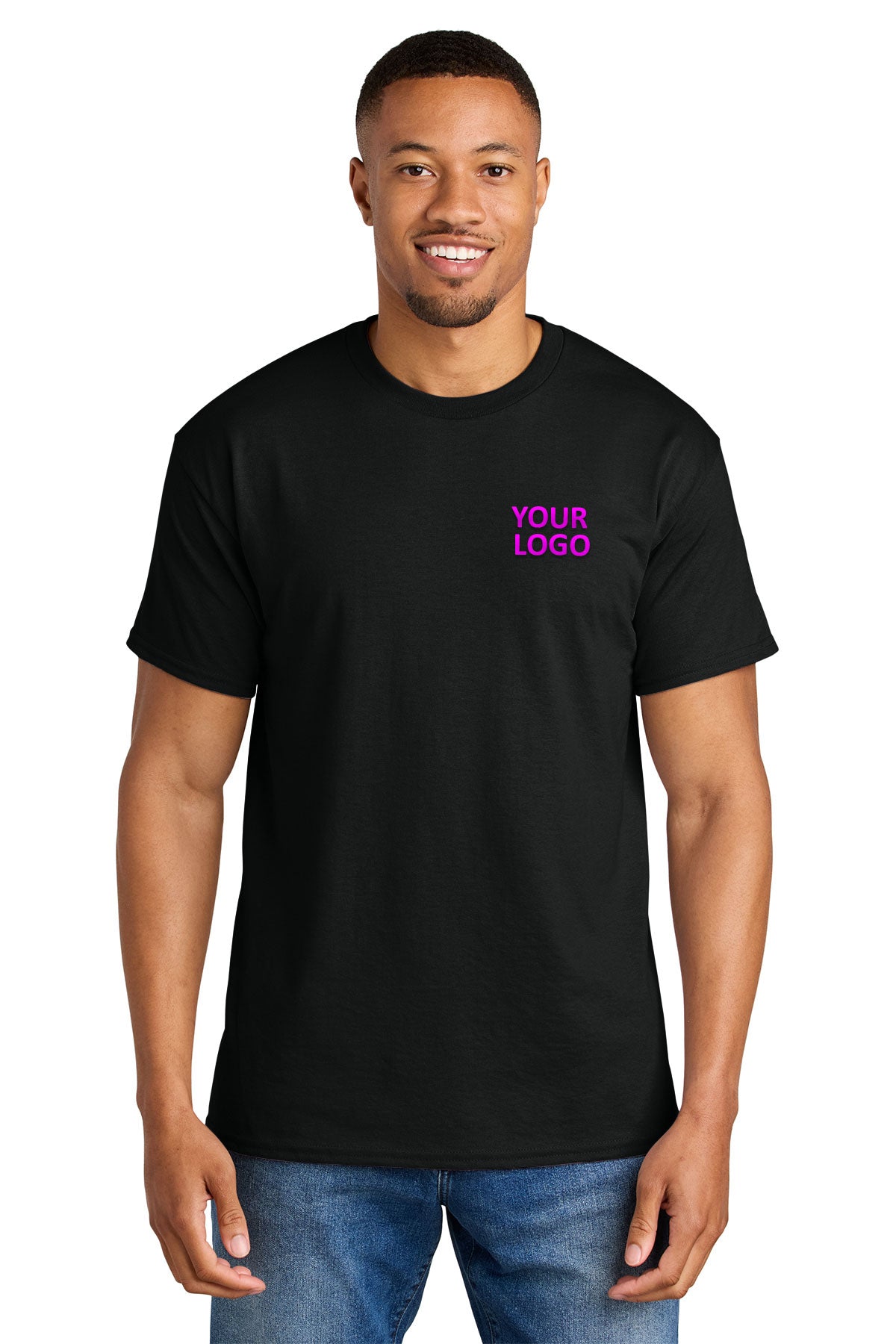 Gildan Dryblend Cotton Poly T Shirt Black [Iowa Aluminum]