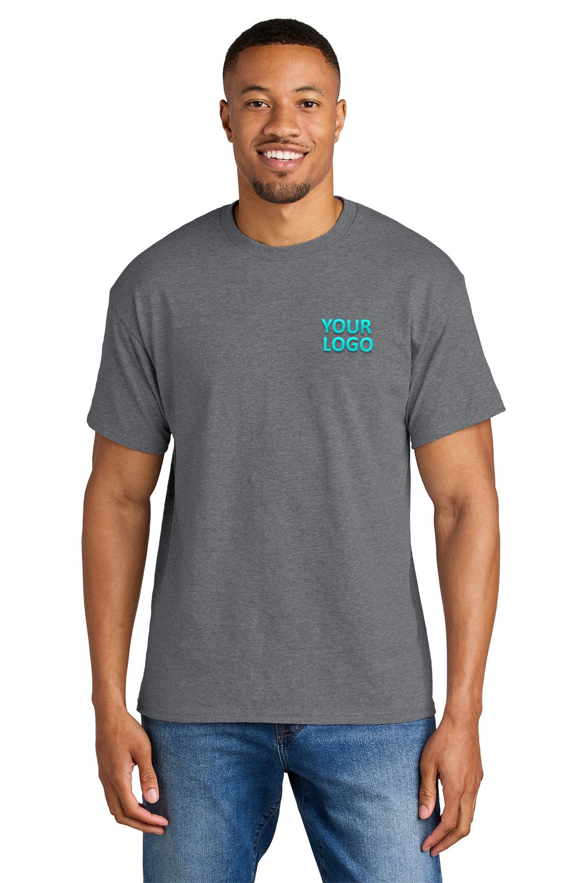 Gildan Dryblend Cotton Poly T Shirt Graphite Heather