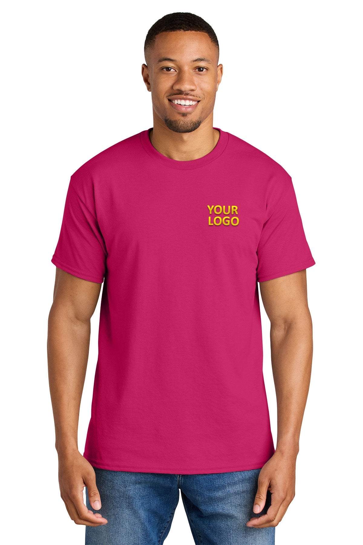 gildan dryblend cotton poly t shirt 8000 heliconia