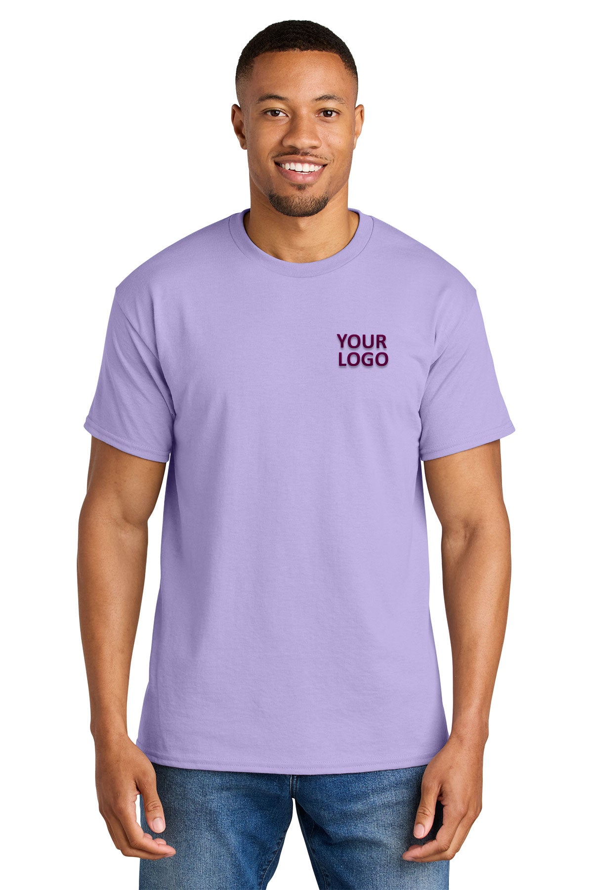Gildan Dryblend Cotton Poly T Shirt Orchid