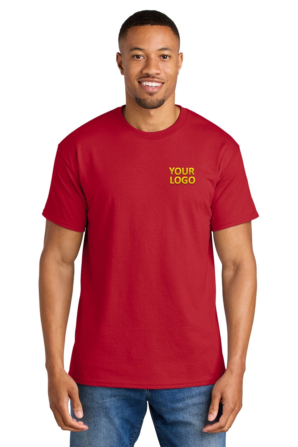 Gildan Dryblend Cotton Poly T Shirt Red