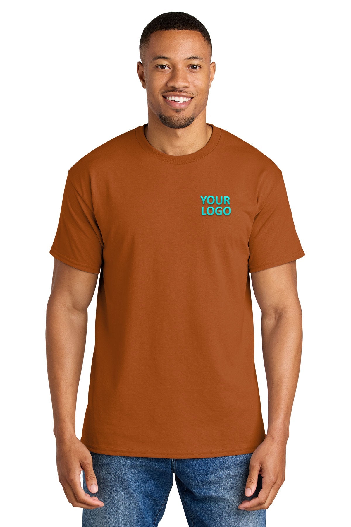 gildan dryblend cotton poly t shirt 8000 texas orange