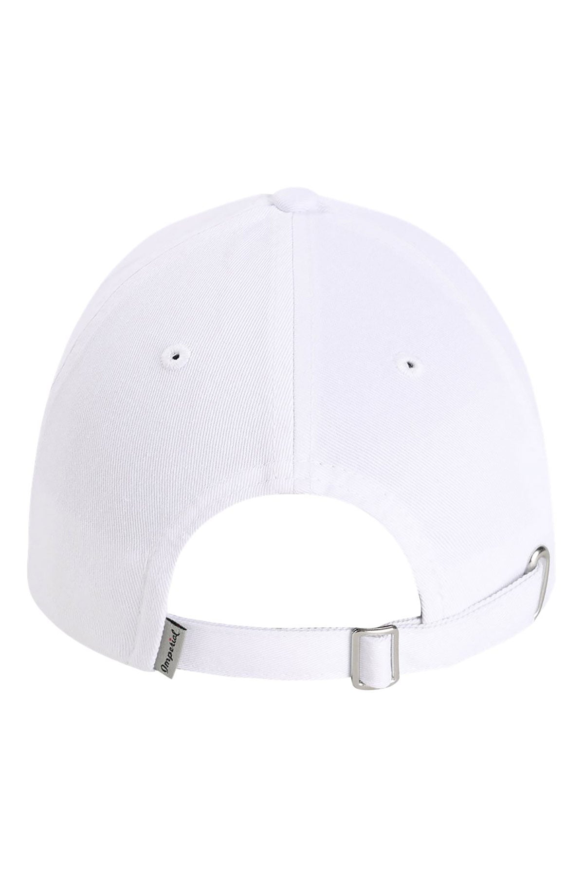 Imperial The Original Buckle Custom Dad Hats, White