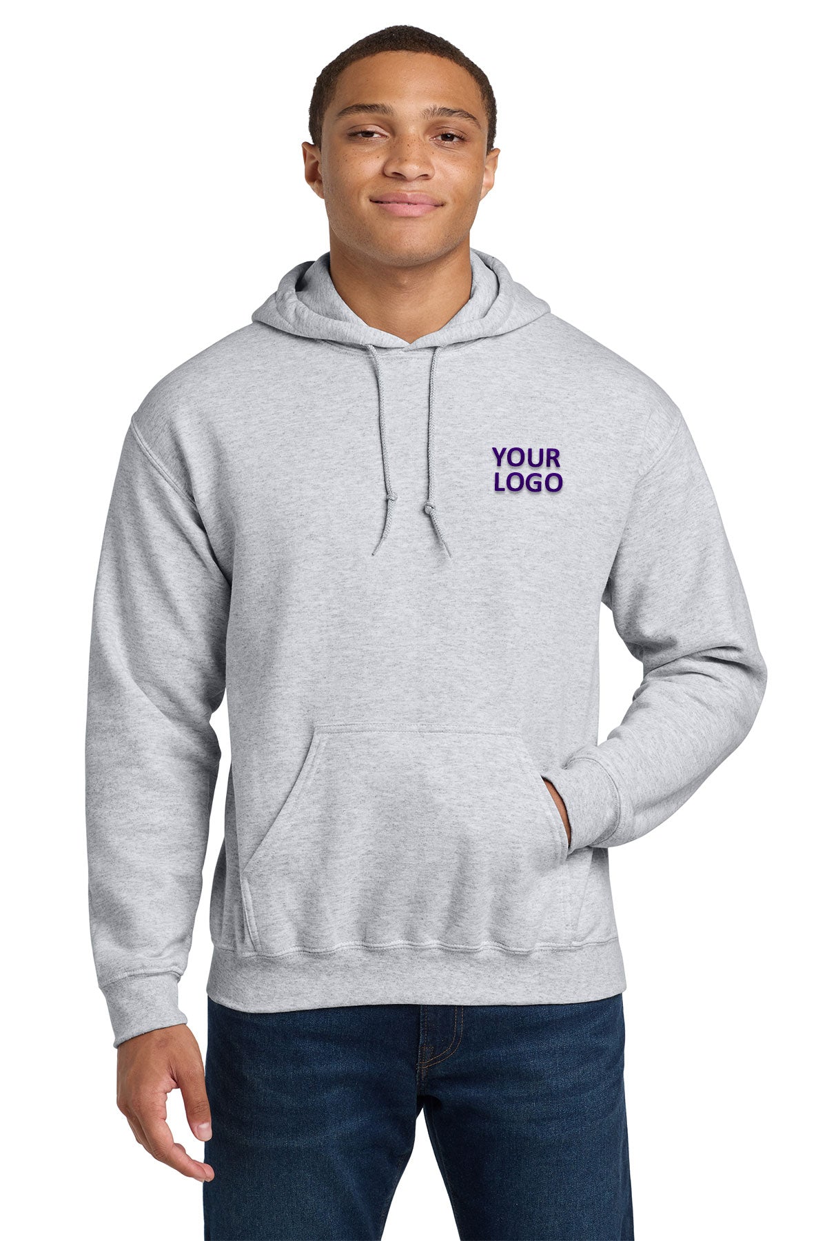 Gildan Heavy Blend Hooded Sweatshirt Ash