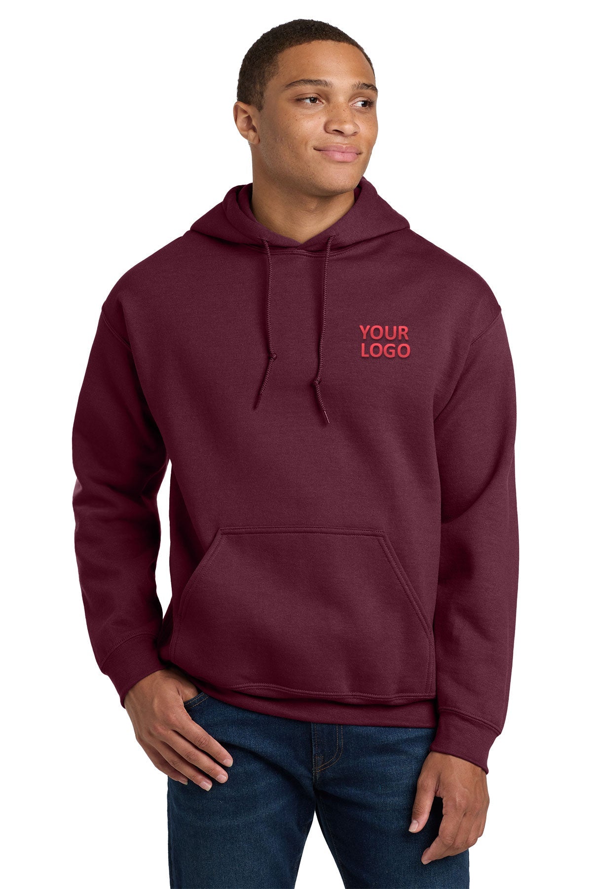 Gildan Maroon 18500 custom design sweatshirts