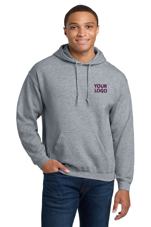 Gildan Heavy Blend Full Zip Hooded Sweatshirt Sports Grey