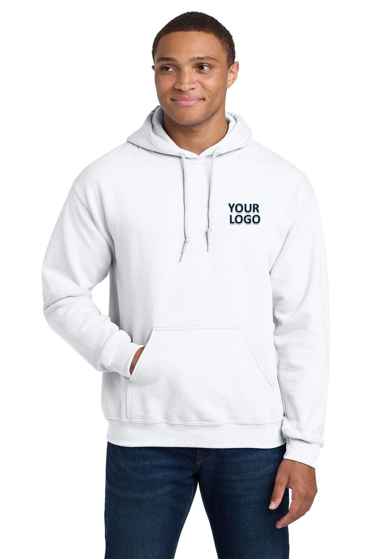 Gildan Heavy Blend Hooded Sweatshirt White