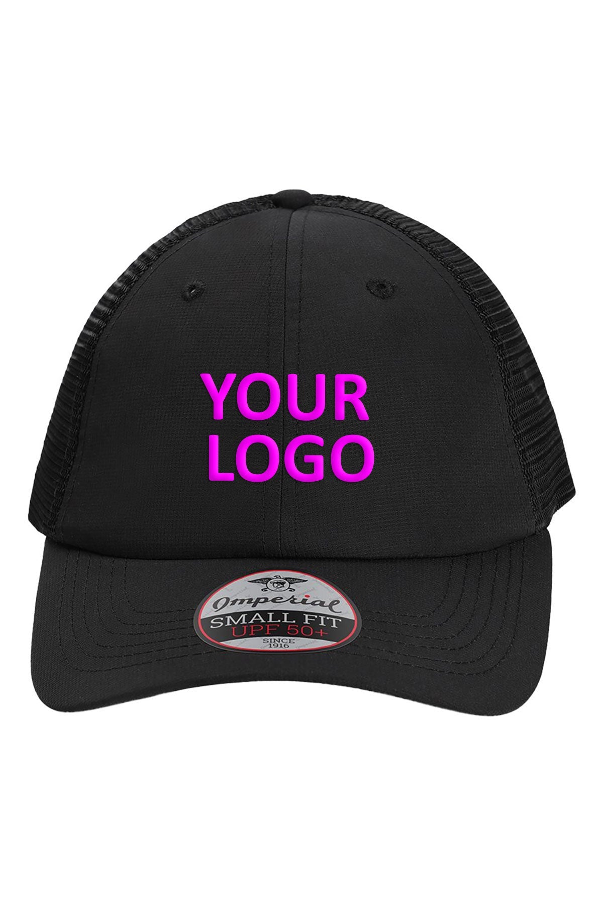 Imperial The Hinsen Mesh Back Custom Caps, Black