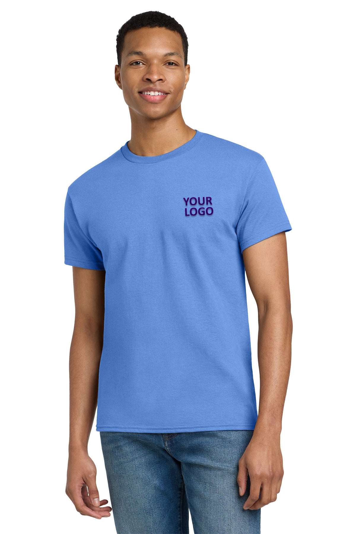 gildan ultra cotton t shirt 2000 carolina blue