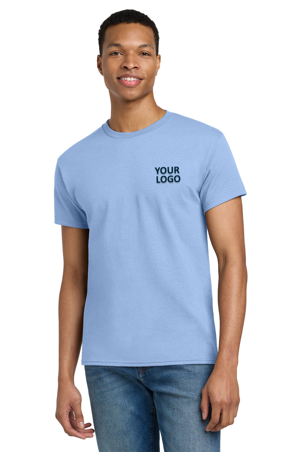 Gildan Ultra Cotton T Shirt Light Blue