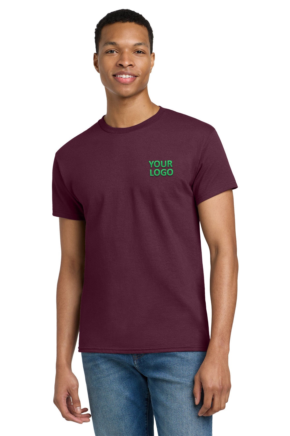 Gildan Ultra Cotton T Shirt Maroon