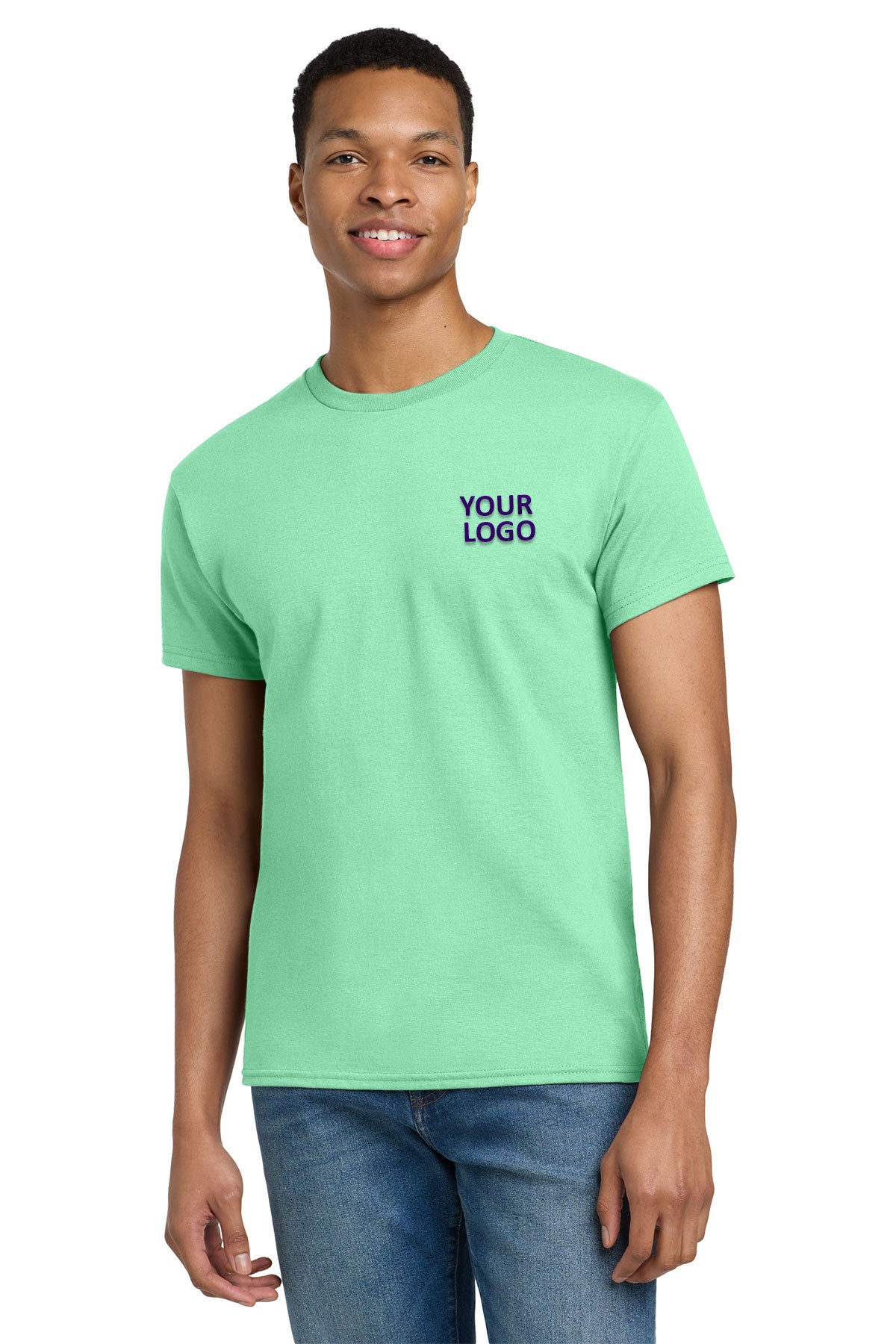 gildan ultra cotton t shirt 2000 mint green