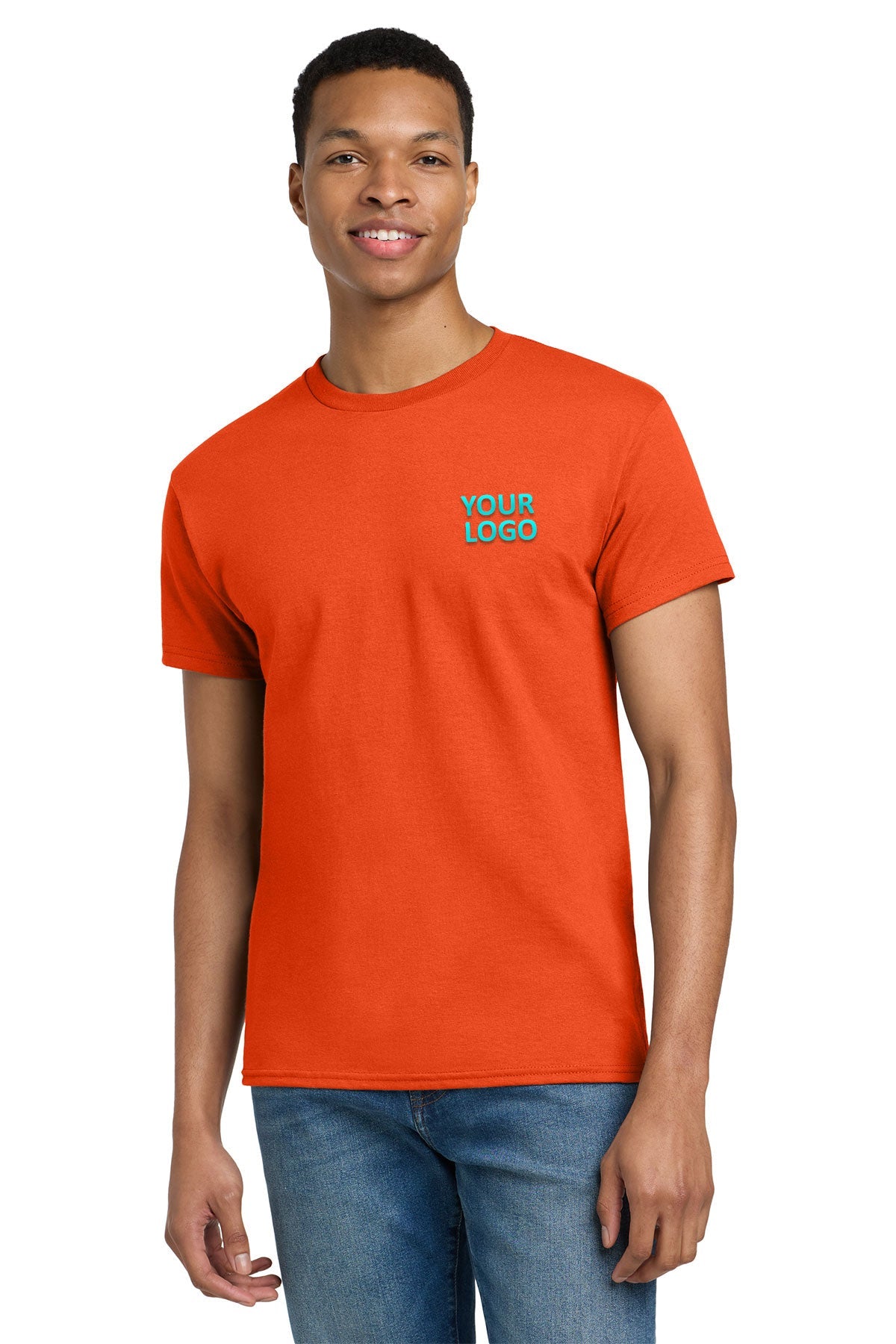 Gildan Ultra Cotton T Shirt Orange