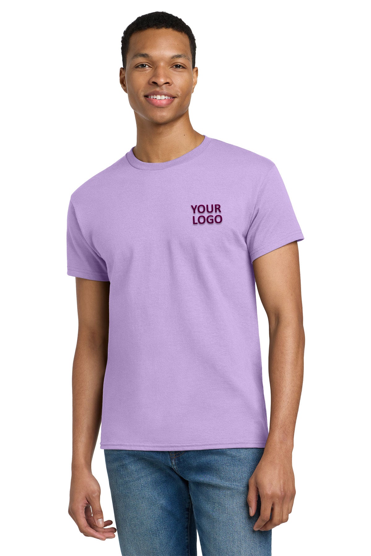 gildan ultra cotton t shirt 2000 orchid