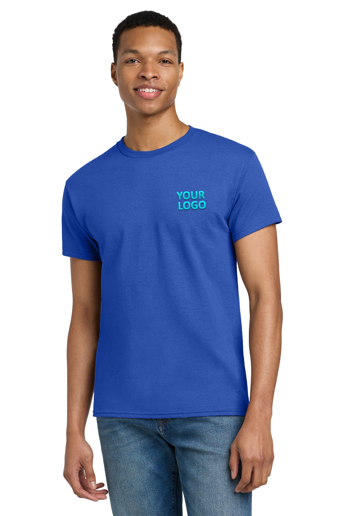 gildan ultra cotton t shirt 2000 royal