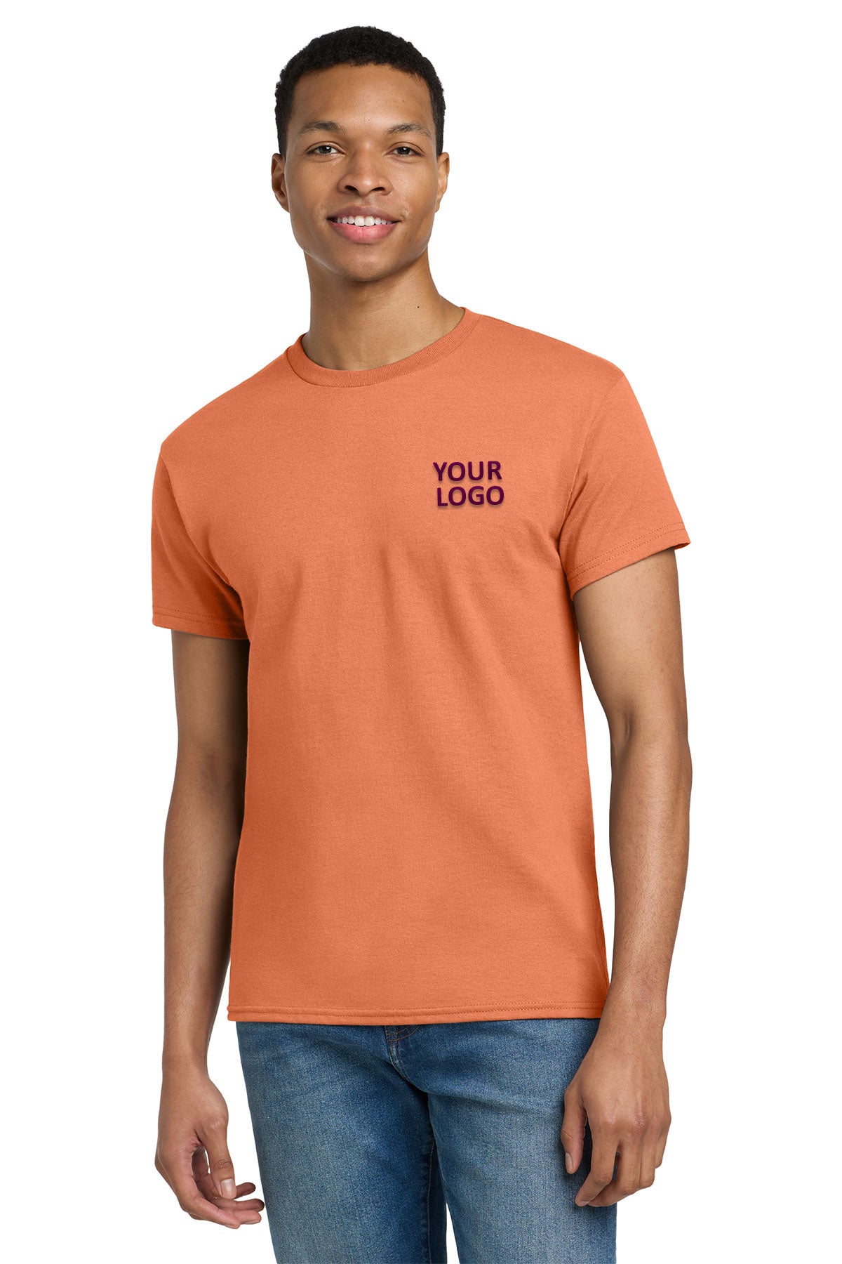 gildan ultra cotton t shirt 2000 tangerine