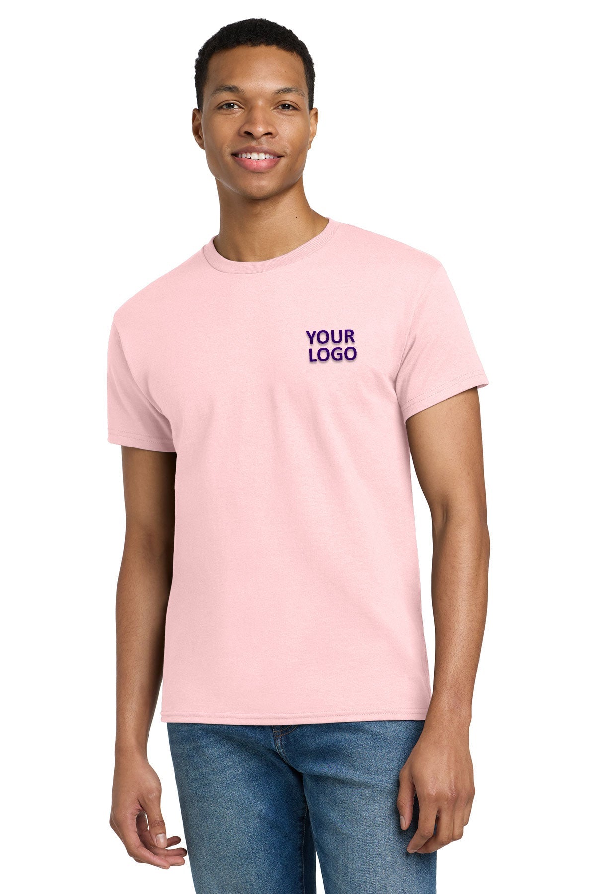 Gildan Ultra Cotton T Shirt Light Pink