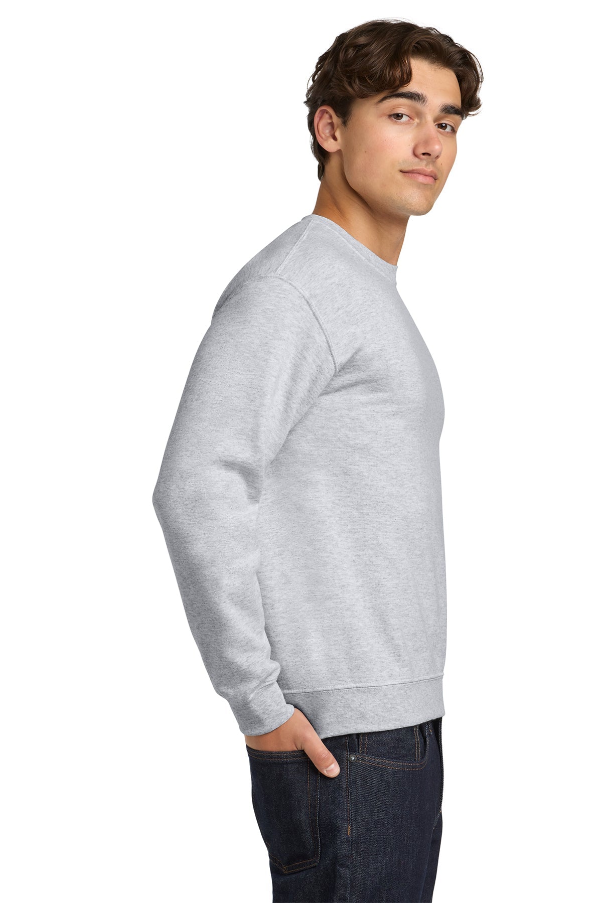 Gildan Heavy Blend Crewneck Sweatshirt Ash [Glazing Solutions]