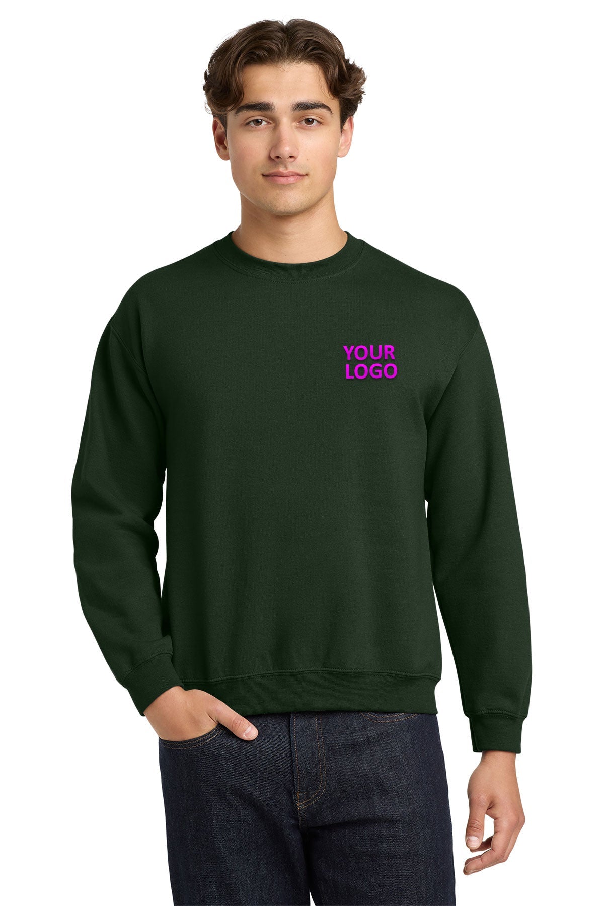 Gildan Heavy Blend Crewneck Sweatshirt Forest