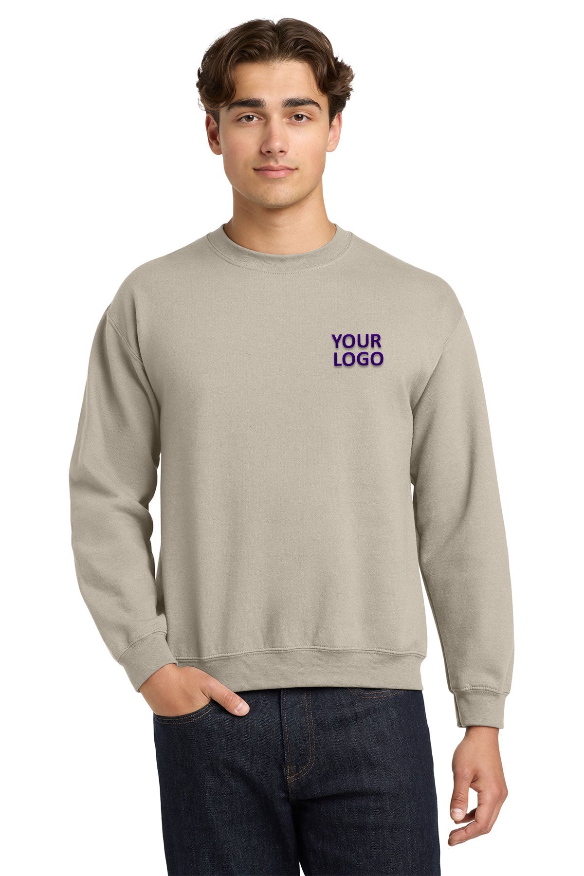 Gildan Heavy Blend Crewneck Sweatshirt Sand
