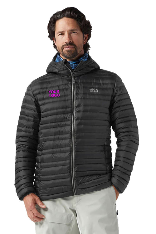 STIO Womens Pinion Down Custom Hooded Jackets, Abyss
