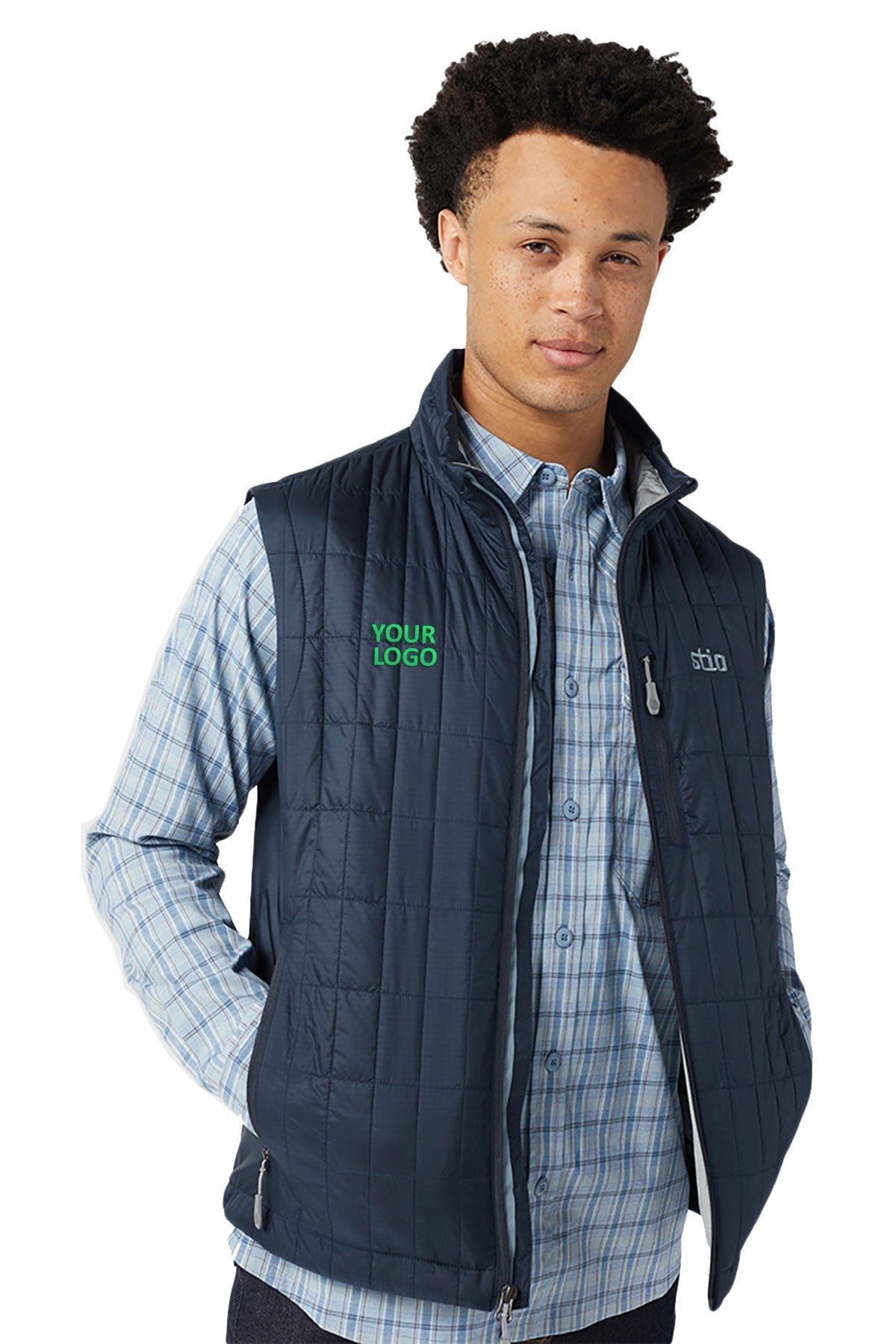STIO Azura Insulated Custom Vests, Mountain Shadow