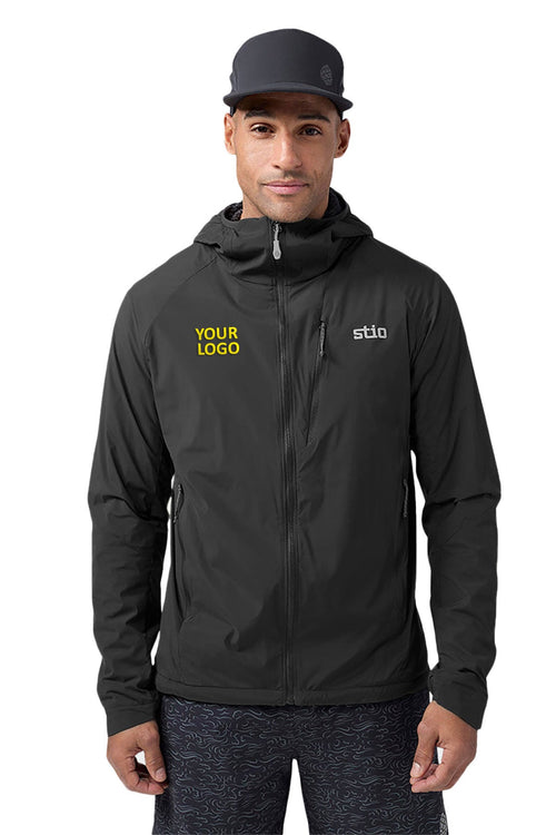STIO Womens Dawner Custom Hooded Jackets, Boundary Black