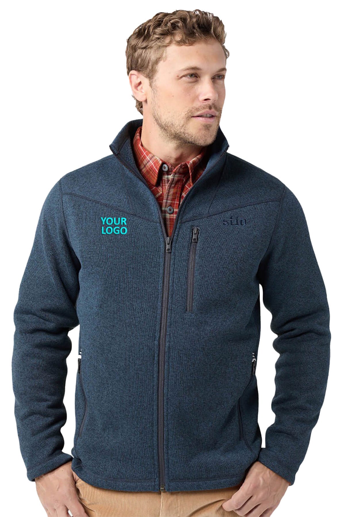 Stio Wilcox Fleece Custom Jackets, Mountain Shadow Heather