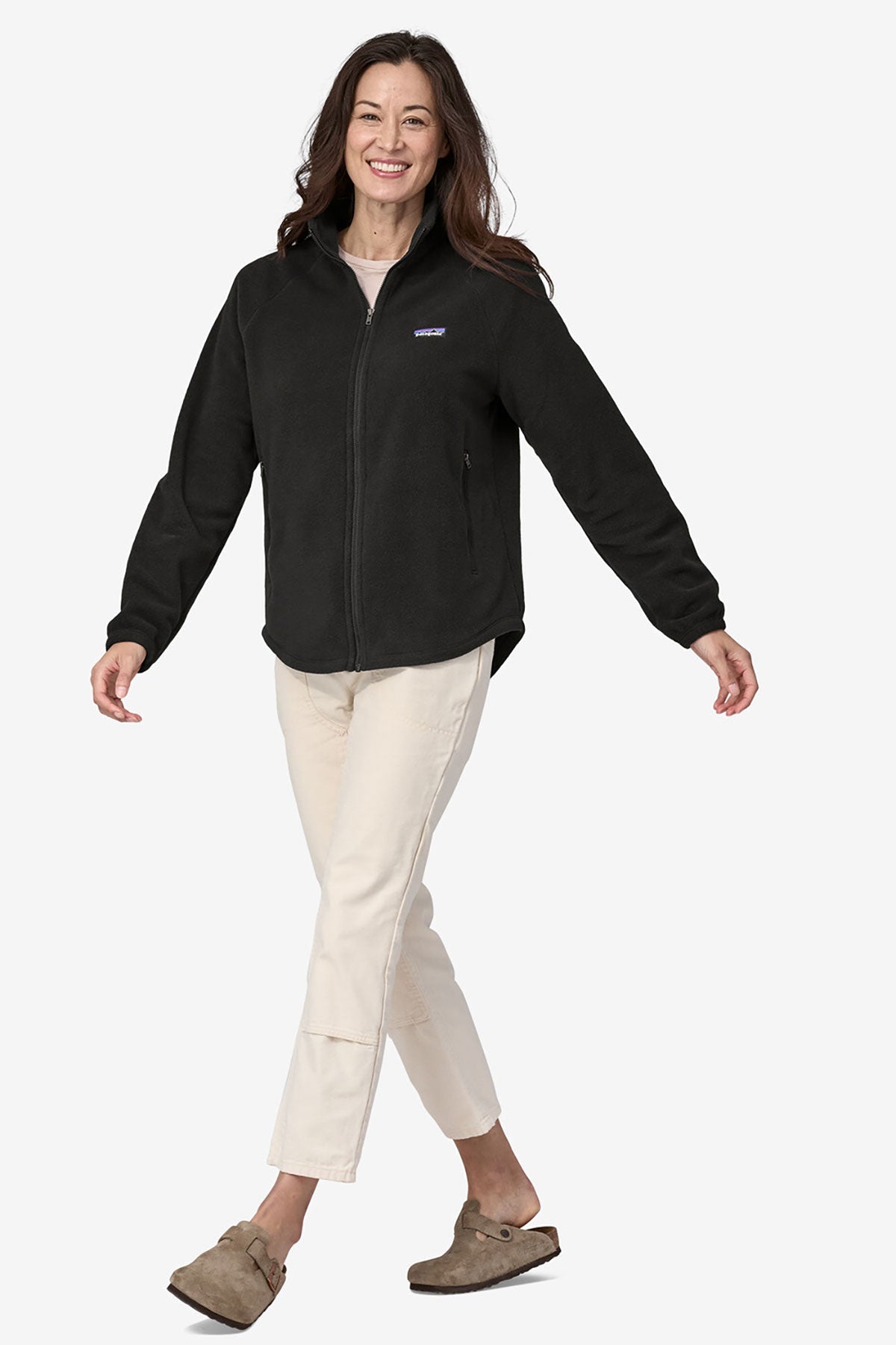 Patagonia Womens Classic Microdini Custom Jackets, Black [Executive Construction]