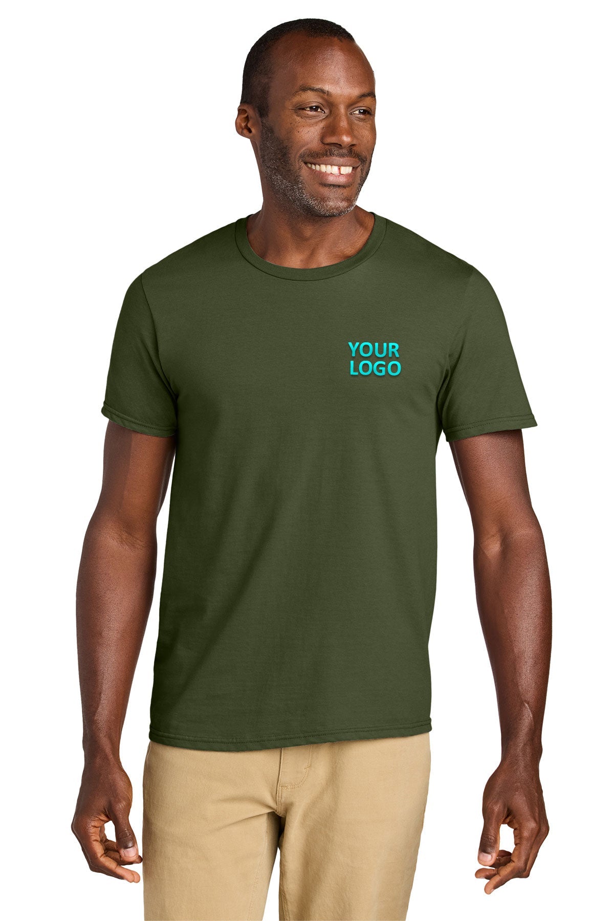 Jerzees Classics Unisex Cotton Custom T-Shirts, Military Green [Milford Mining Company Utah]