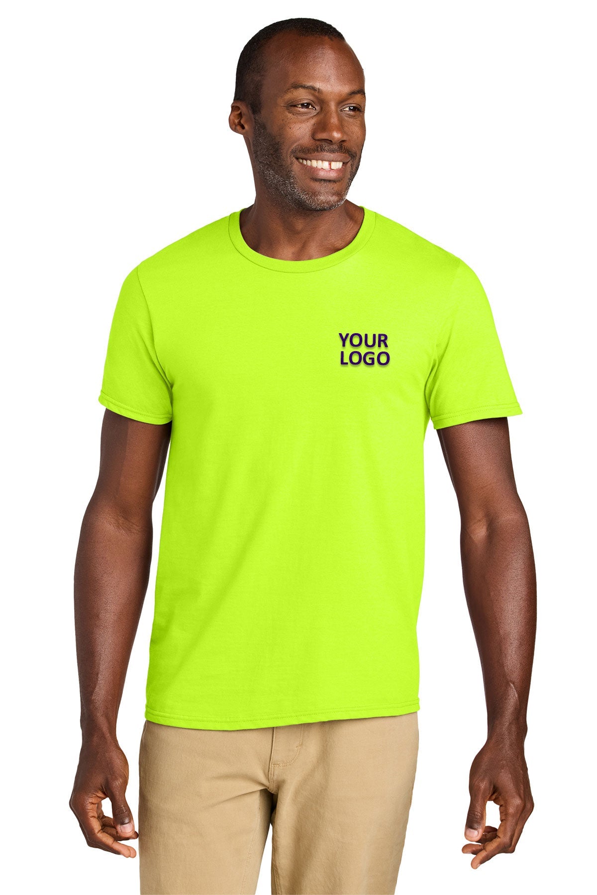 Jerzees Classics Unisex Cotton Custom T-Shirts, Safety Green