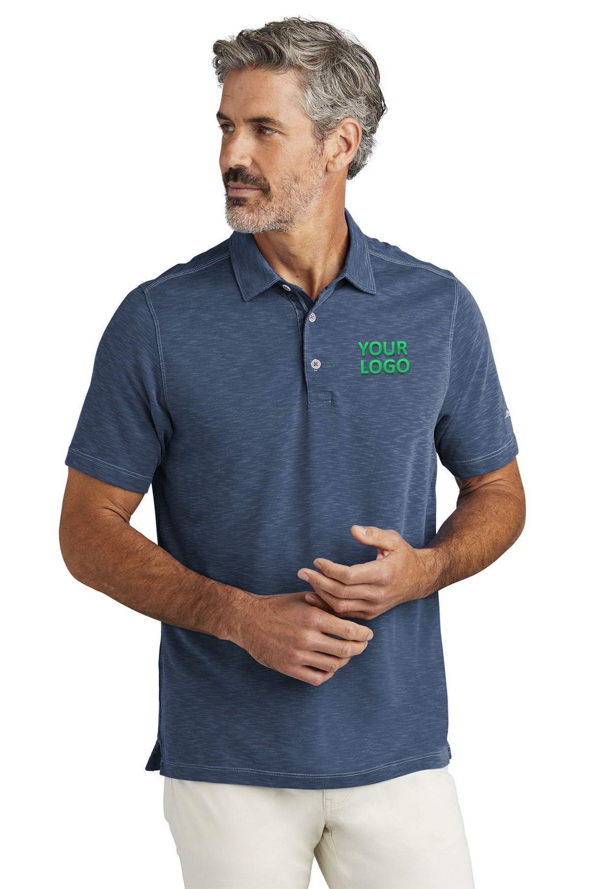 Custom Tommy Bahama Palmetto Paradise Polo ST224065TB Denim