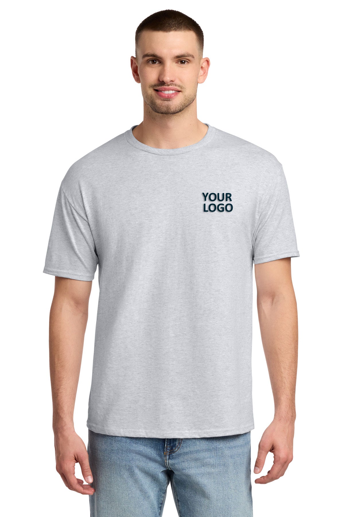 jerzees dri-power active 50/50 cotton/poly t-shirt 29m ash