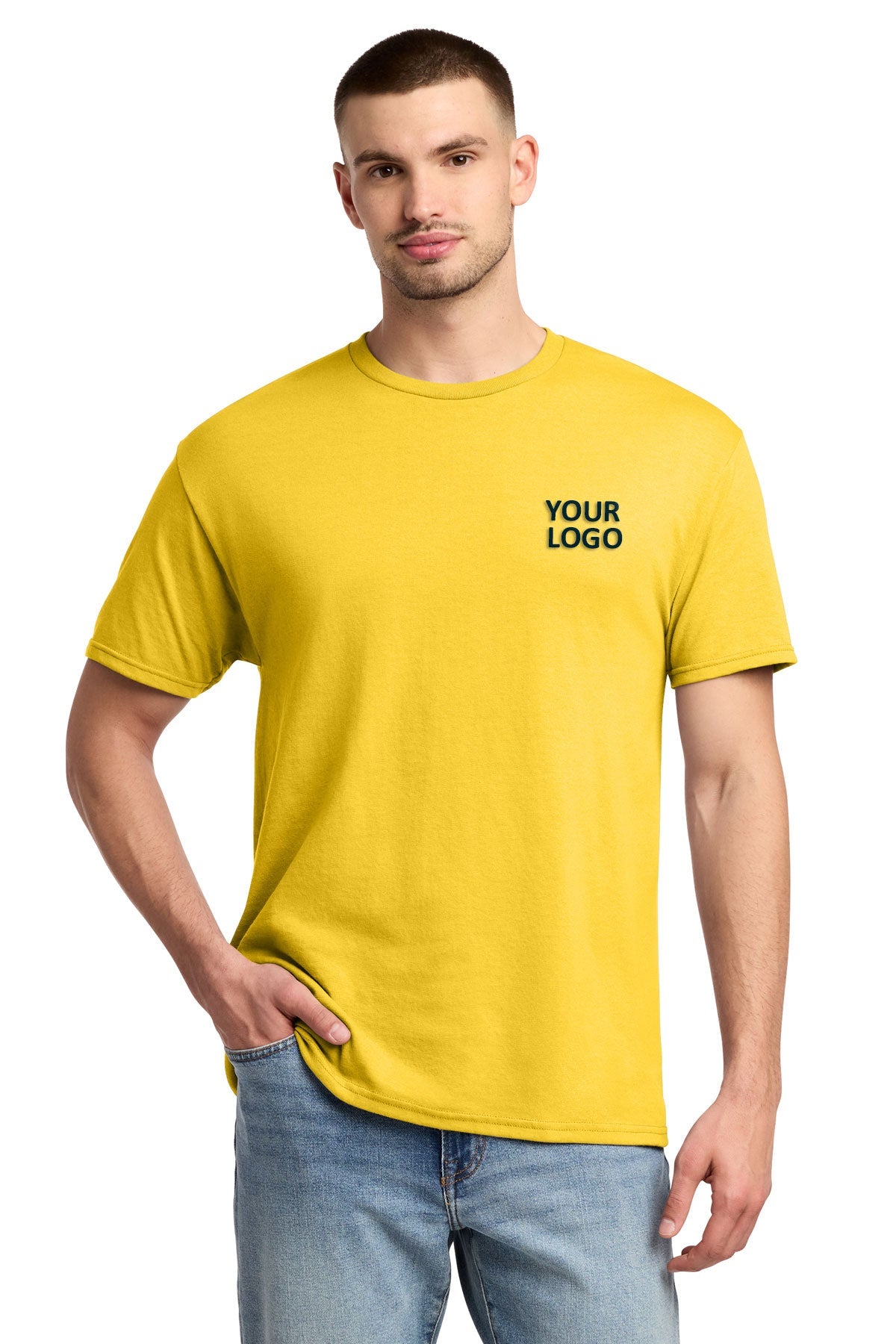 Jerzees Dri-Power Active 50/50 Cotton/Poly T-Shirt 29M Island Yellow