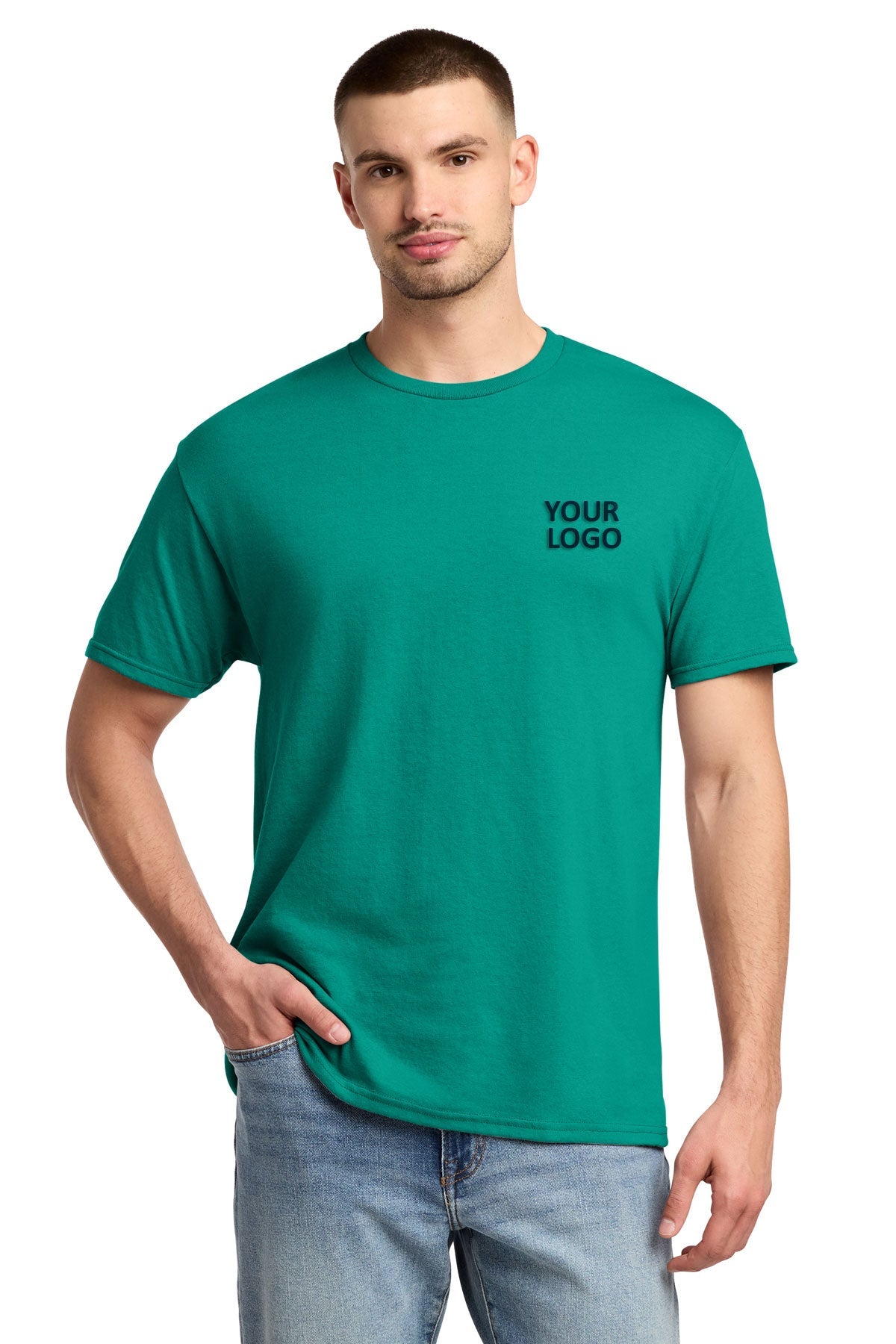 jerzees dri-power active 50/50 cotton/poly t-shirt 29m jade